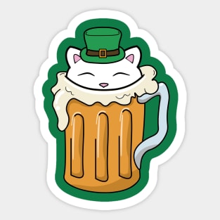 st patrick's beer Sticker